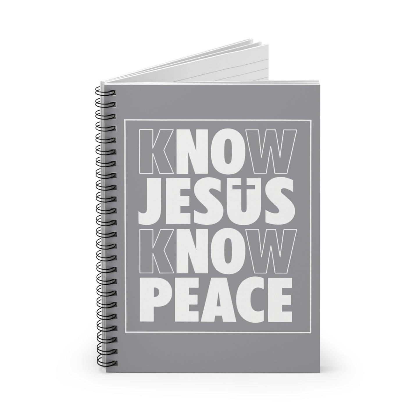 Know Jesus Know Peace Spiral Notebook