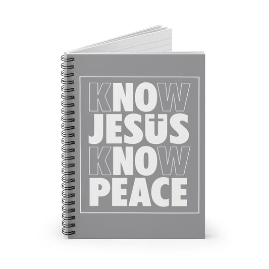 Know Jesus Know Peace Spiral Notebook