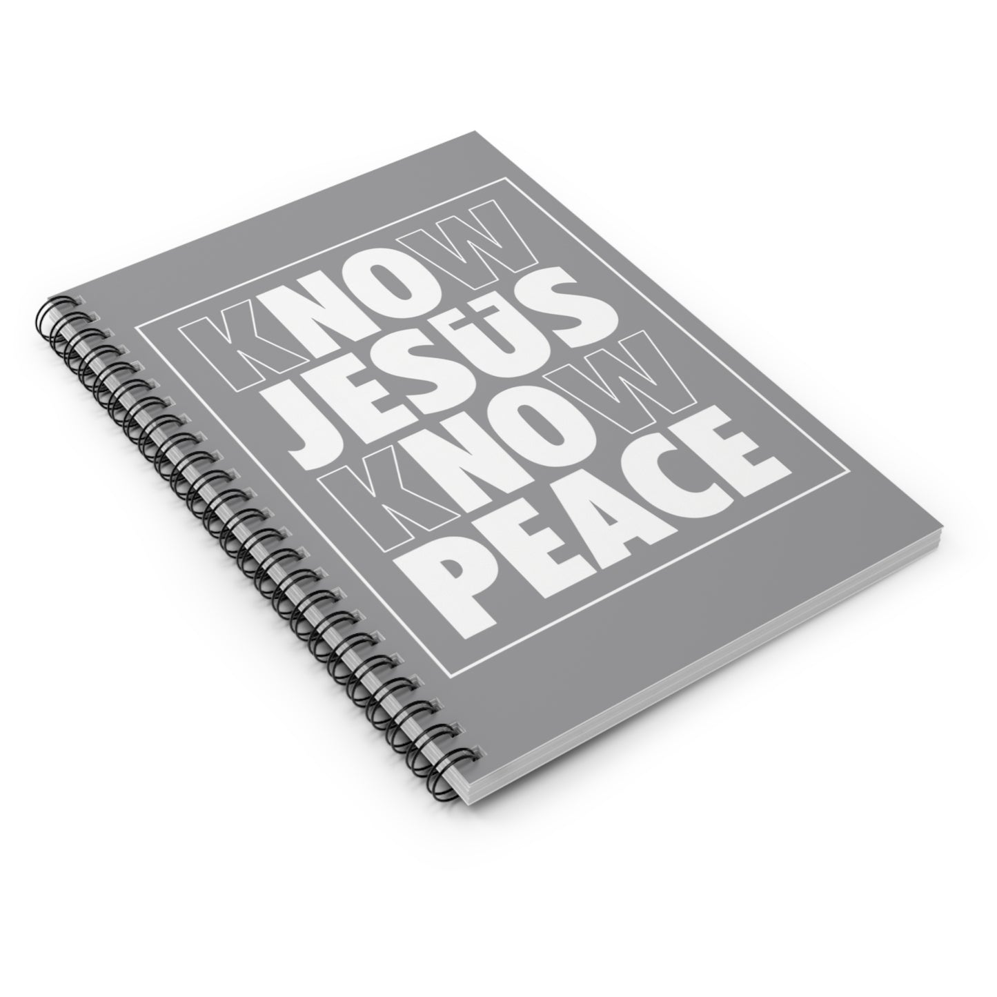 Know Jesus Know Peace Spiral Notebook