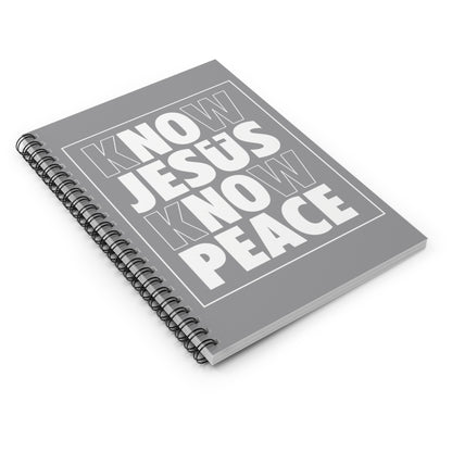 Know Jesus Know Peace Spiral Notebook