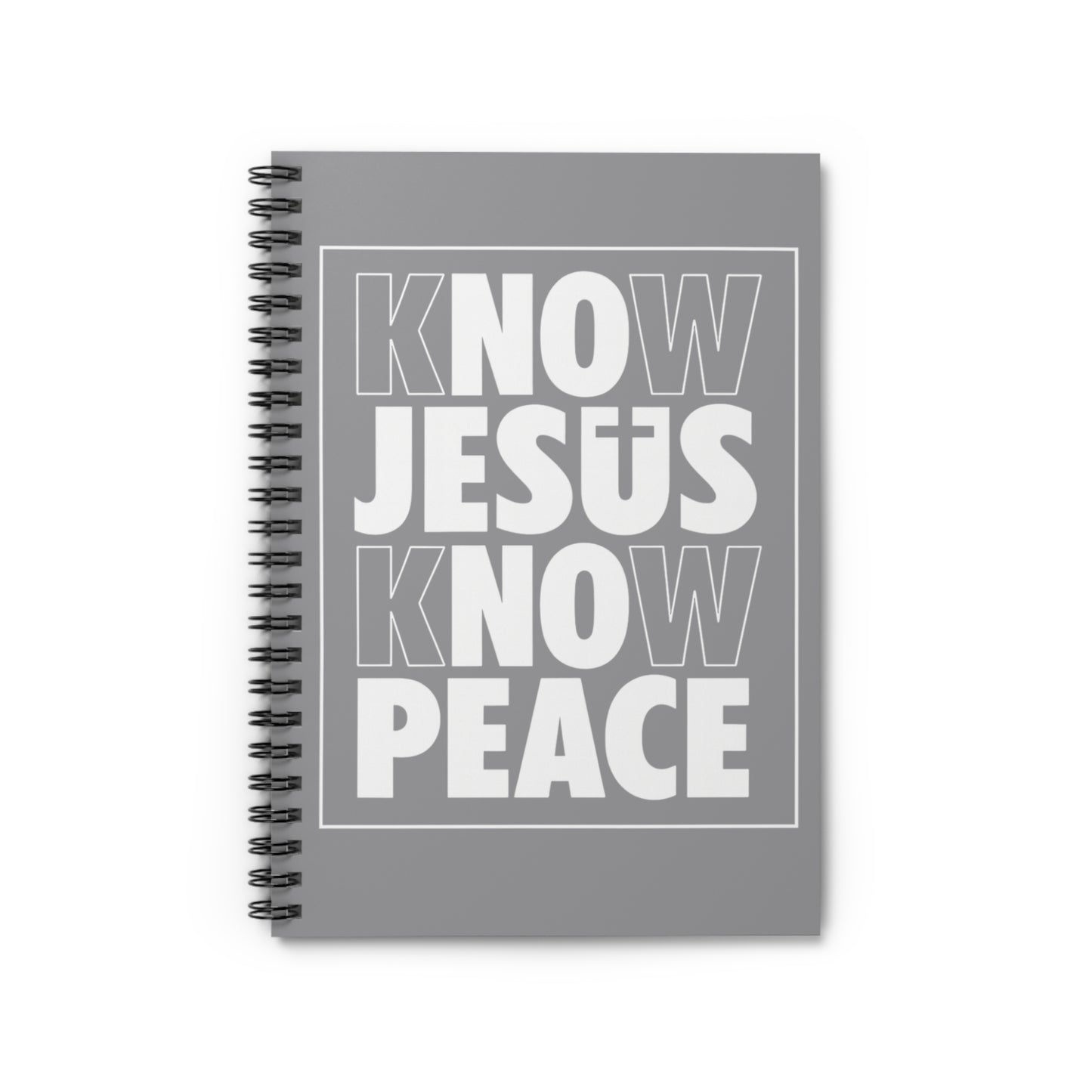 Know Jesus Know Peace Spiral Notebook