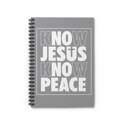 Know Jesus Know Peace Spiral Notebook